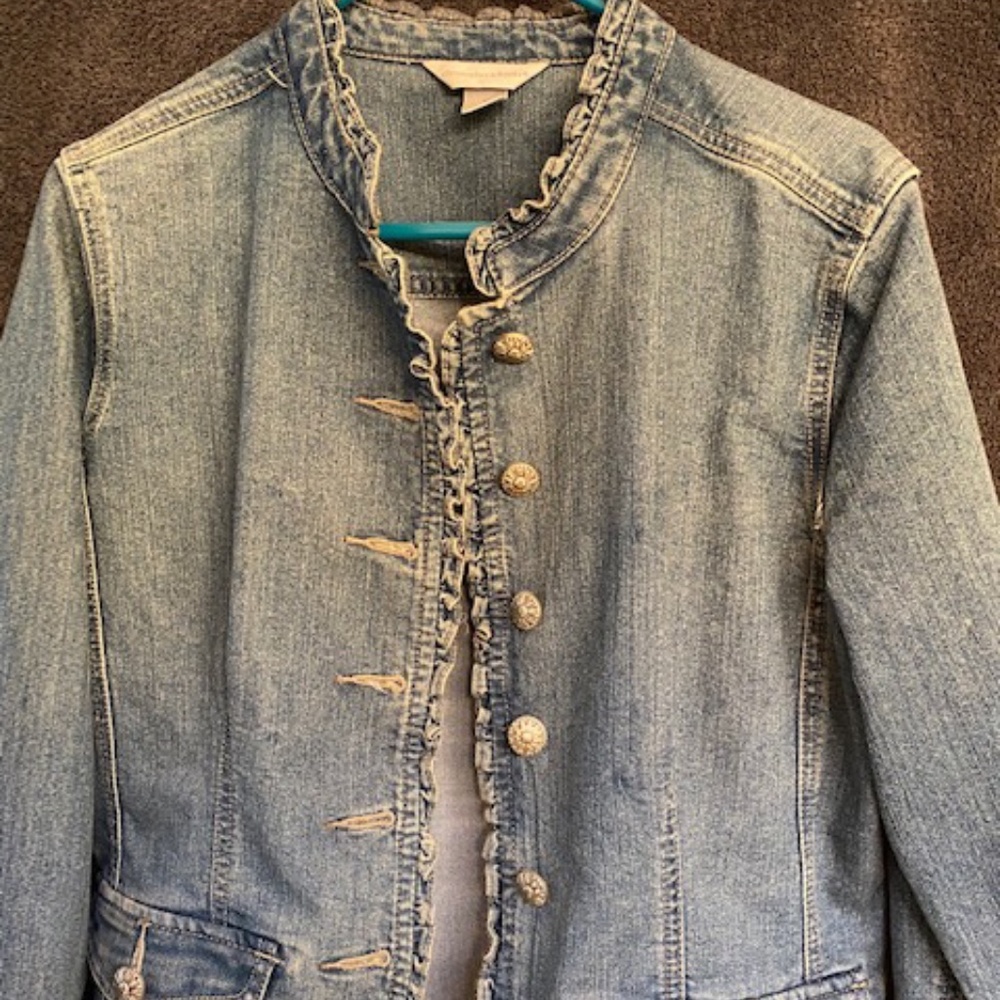 Denim jacket (color is a pretty faded blue)